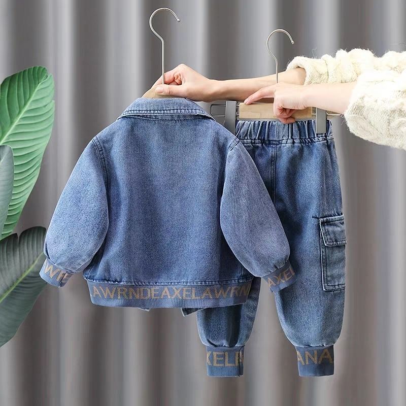 Boys Denim Suit Spring Clothes Western Style