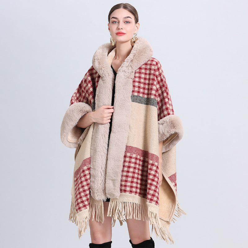 Knitted Cardigan Coat Cloak Shawl - myETYN