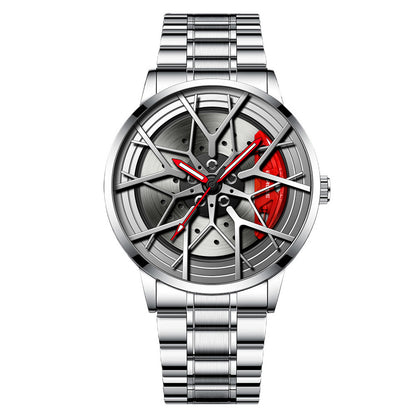 Waterproof Men's Luminous Wheel Watch