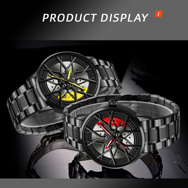 Waterproof Men's Luminous Wheel Watch