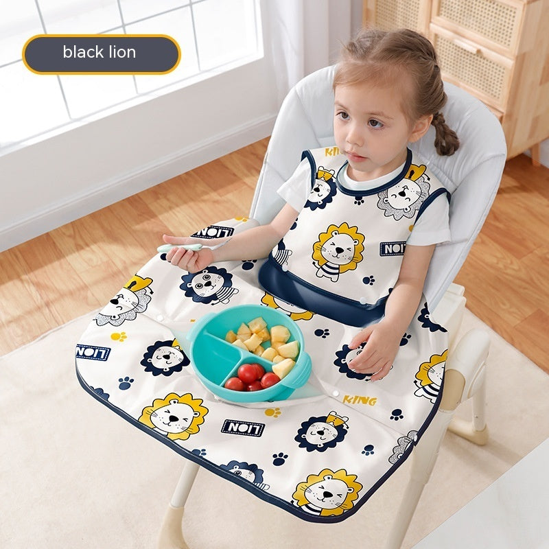 Dining Chair Overclothes Baby Eating Bib Water And Dirt Resistant Baby Food Apron Detachable