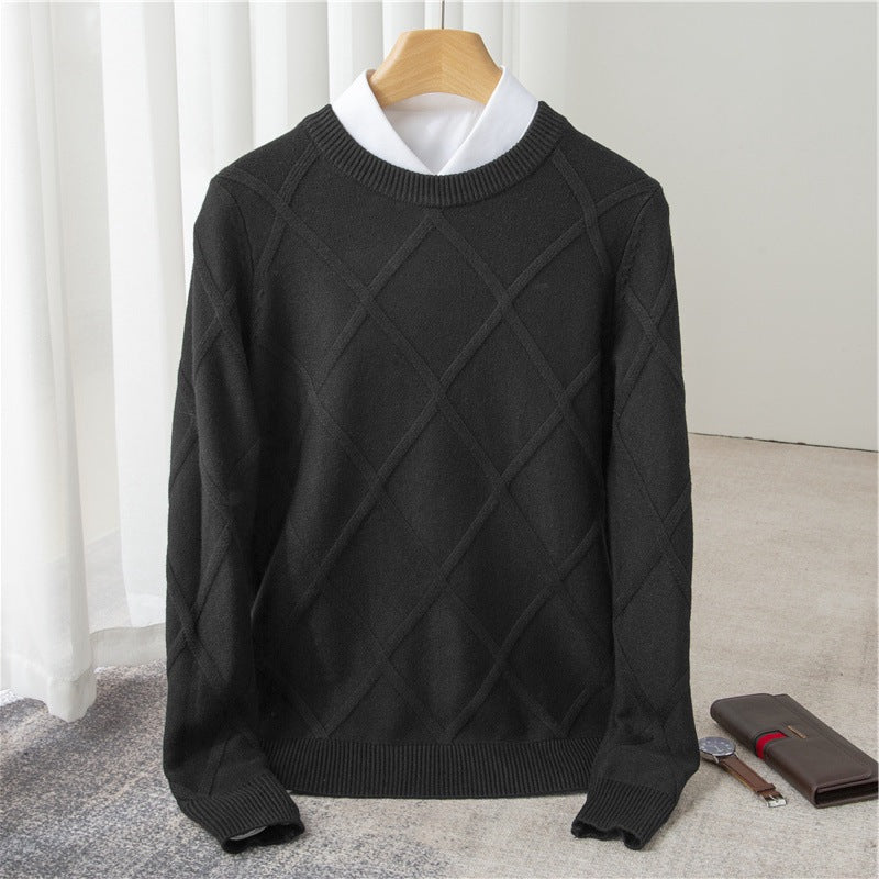 Fashion Woolen Sweater Men's Solid Color - myETYN