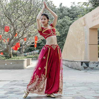 Wide Leg Pants Performance Indian Dance Costume