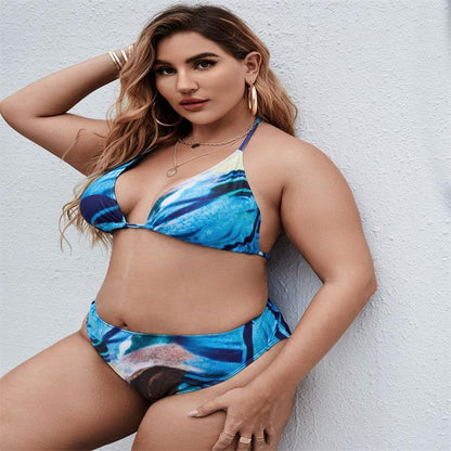 European And American Bikini Three-piece Set For Women