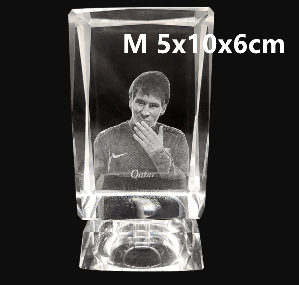 3D Laser Square Crystal Photo Frame With Love Custom Glass Cube - myetyn