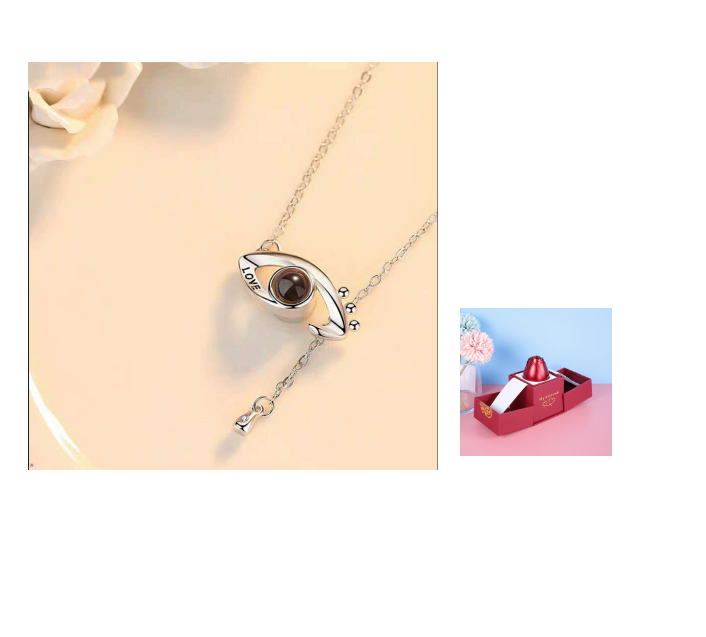 Hot Valentine's Day Gifts Metal Rose Jewelry Gift Box Necklace For Wedding Girlfriend Necklace Gifts - myETYN