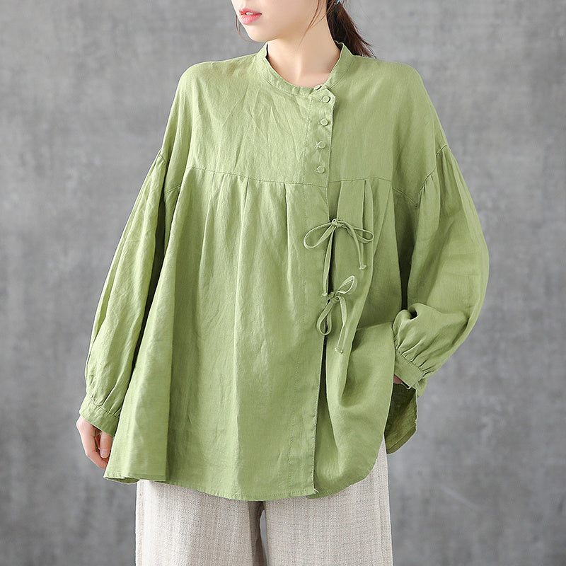 Loose Large Cotton Linen Shirt