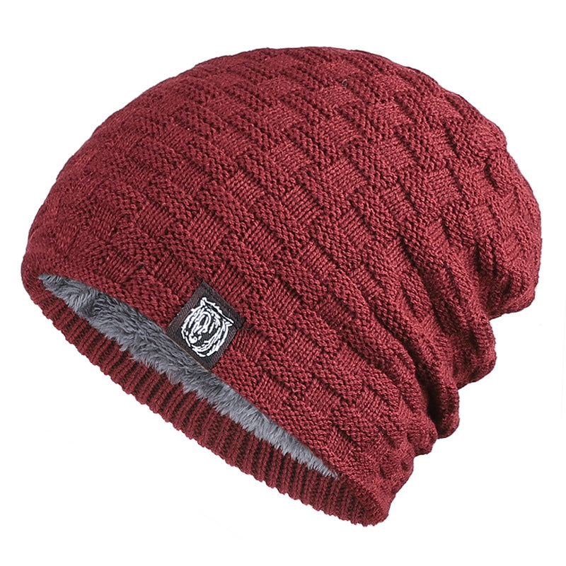 Tiger Label Fleece Warm Men's Hat - myETYN