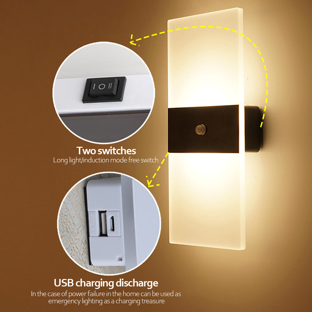 Indoor Sensing USB Charging Wall Lamp - myETYN