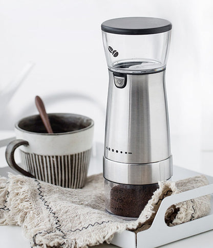 Electric Coffee Grinder Stainless Steel Adjustable Hand Grinder Coffee Machine Coffee Bean Burr Grinders Mill Kitchen Tool