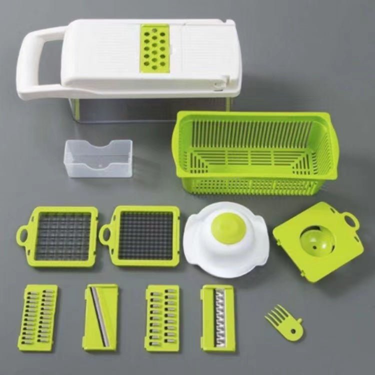 12 In 1 Manual Vegetable Chopper Kitchen Gadgets Food Chopper Onion Cutter Vegetable Slicer - myetyn