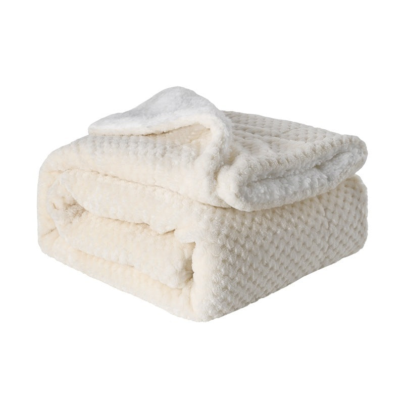 Thickened Flannel Lamb Wool Composite Double Blanket: The Ultimate Leisure and Gift Blanket