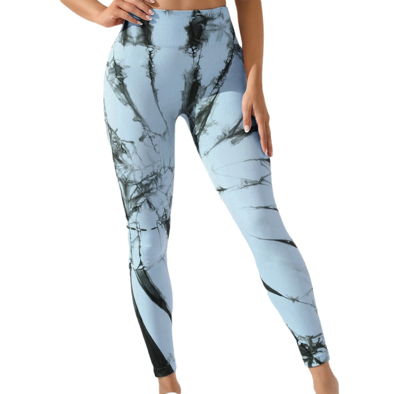 Tie-dye Leggings Spandex Yoga Pants Women's High Waist - myETYN