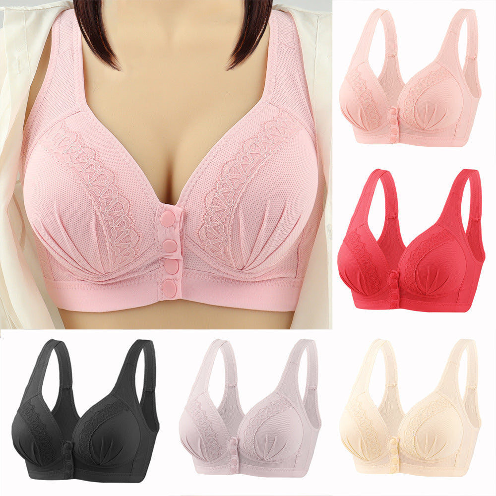Women’s Front Closure Wireless Bra – Push-Up Bralette & Tube Top Vest