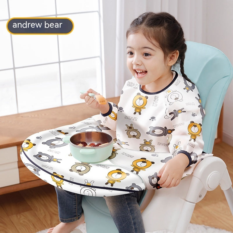 Dining Chair Overclothes Baby Eating Bib Water And Dirt Resistant Baby Food Apron Detachable