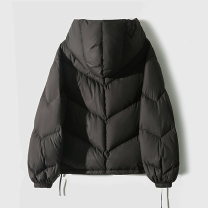 Hooded Small Puffer Jacket Coat