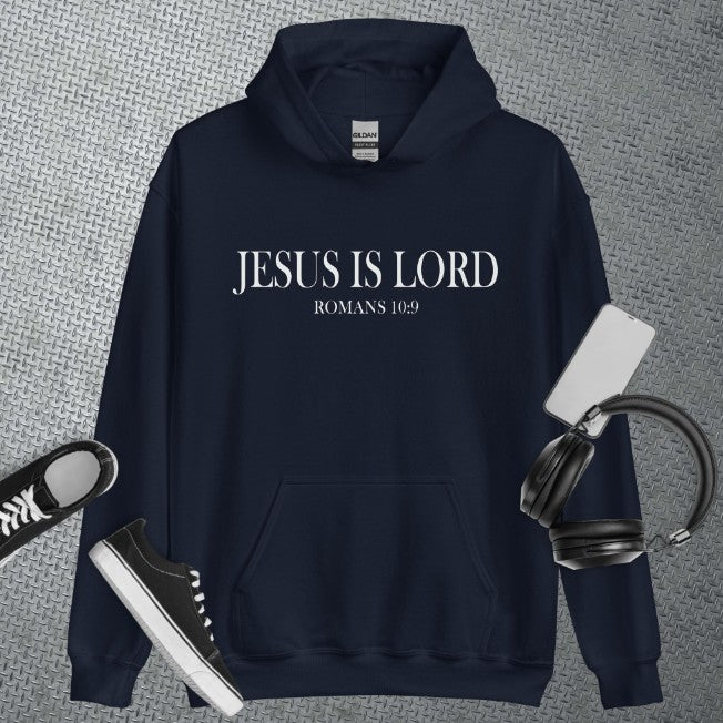 Plus Velvet Letter Printing Jesus Is The Main Hooded Sweater - myETYN