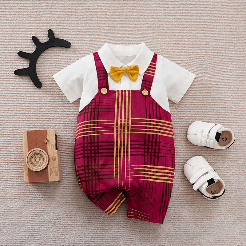 Summer Baby Boy Gentleman Jumpsuit