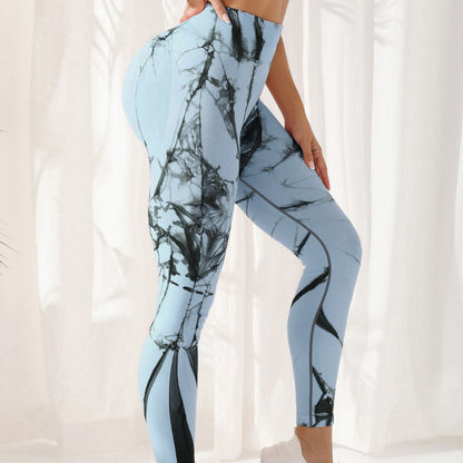 Tie-dye Leggings Spandex Yoga Pants Women's High Waist - myETYN