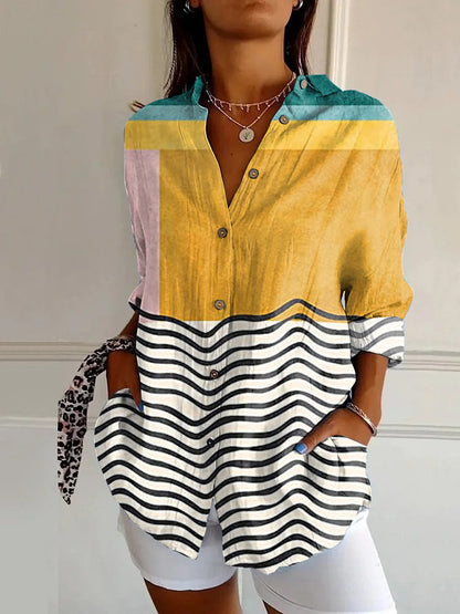 New Women's Summer Animal Pattern 3D Printed Shirt