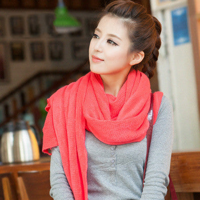 Warm Cashmere Like Monochrome Scarf Shawl - myETYN