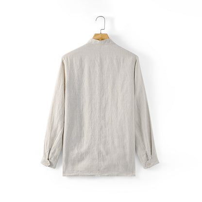 Men's Casual Loose Linen Shirt