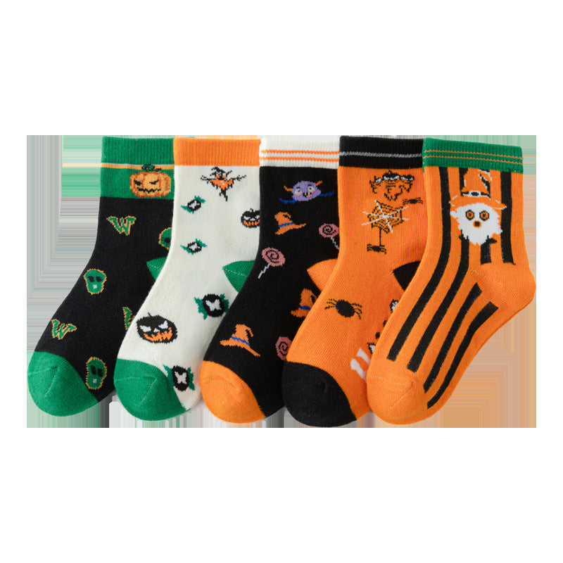 Children's Fashion Simple Halloween Tube Socks