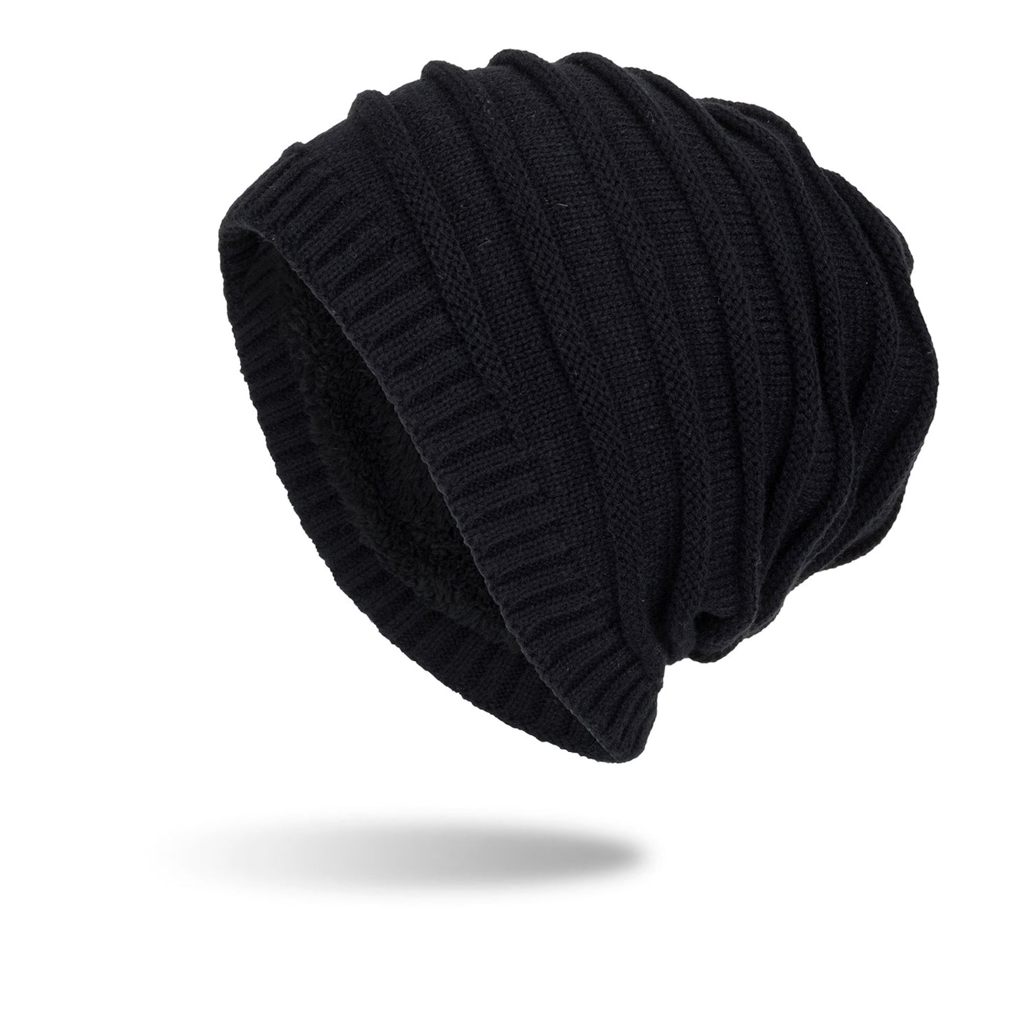 Men's Plush Sweater Hat Outdoor Warm Knit Ear Guards - myETYN