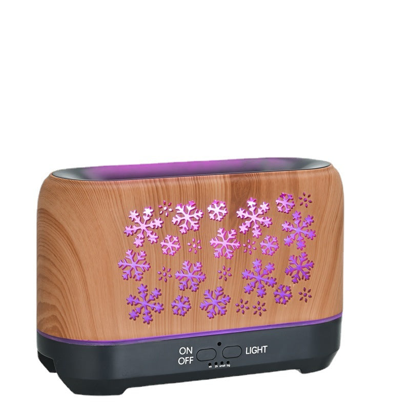 Christmas Snowflake Pattern Humidifier Household Colorful Aromatherapy Humidifier Atmosphere Colorful Diffuser - myETYN