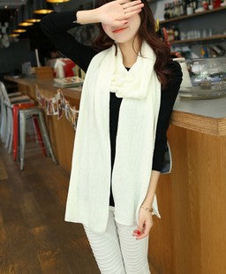 Warm Cashmere Like Monochrome Scarf Shawl - myETYN