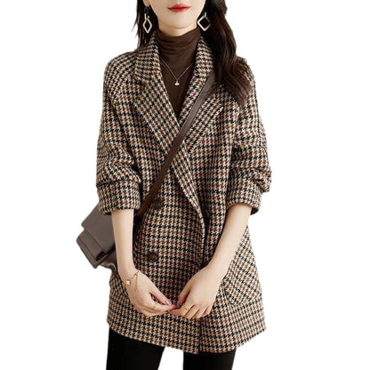 Suit Collar Woolen Coat Women's Loose Woolen Coat - myETYN