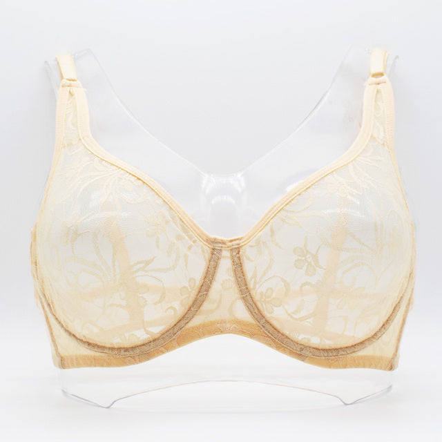 Plus Size Lace Bras For Women Underwired BH Hollow Out - myETYN