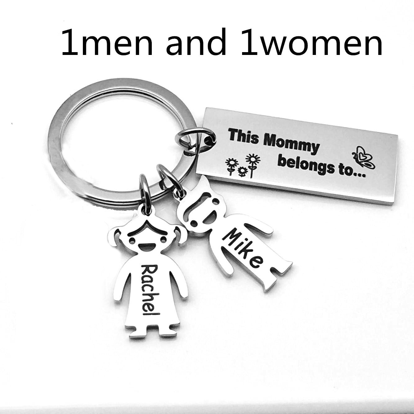 Stainless Steel Boy And Girl Keychain - myETYN