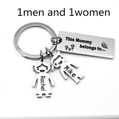 Stainless Steel Boy And Girl Keychain - myETYN