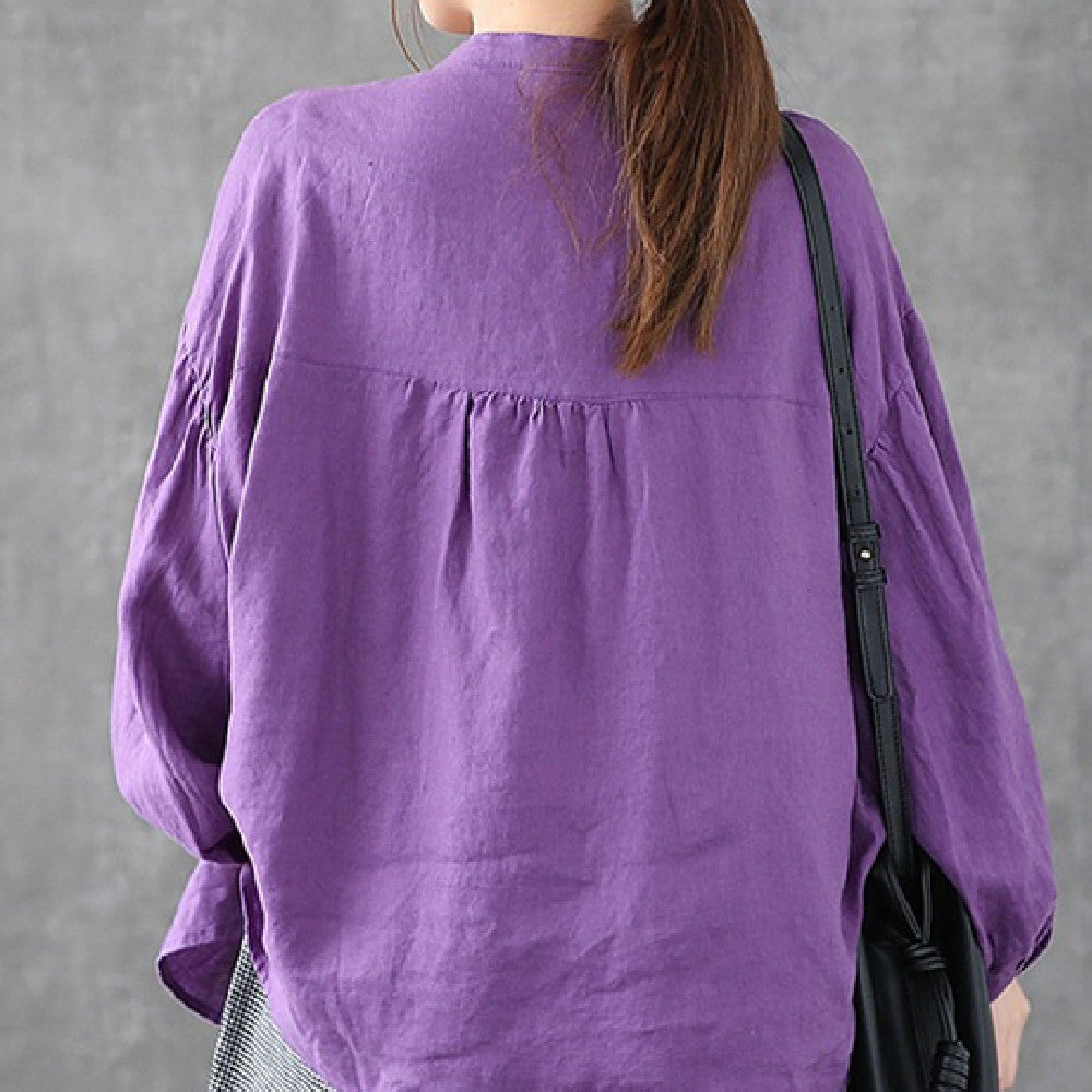 Loose Large Cotton Linen Shirt