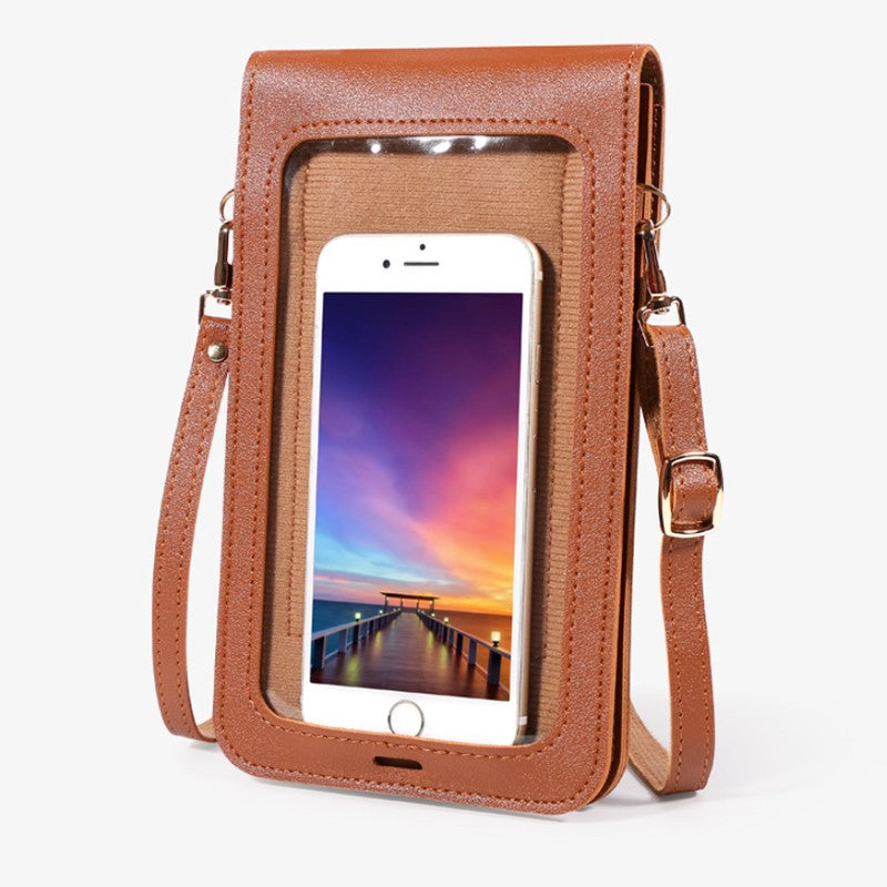 Mini Shoulder Crossbody Bags For Women Casual Solid Color Mobile Phone Bag Long Wallet - myETYN