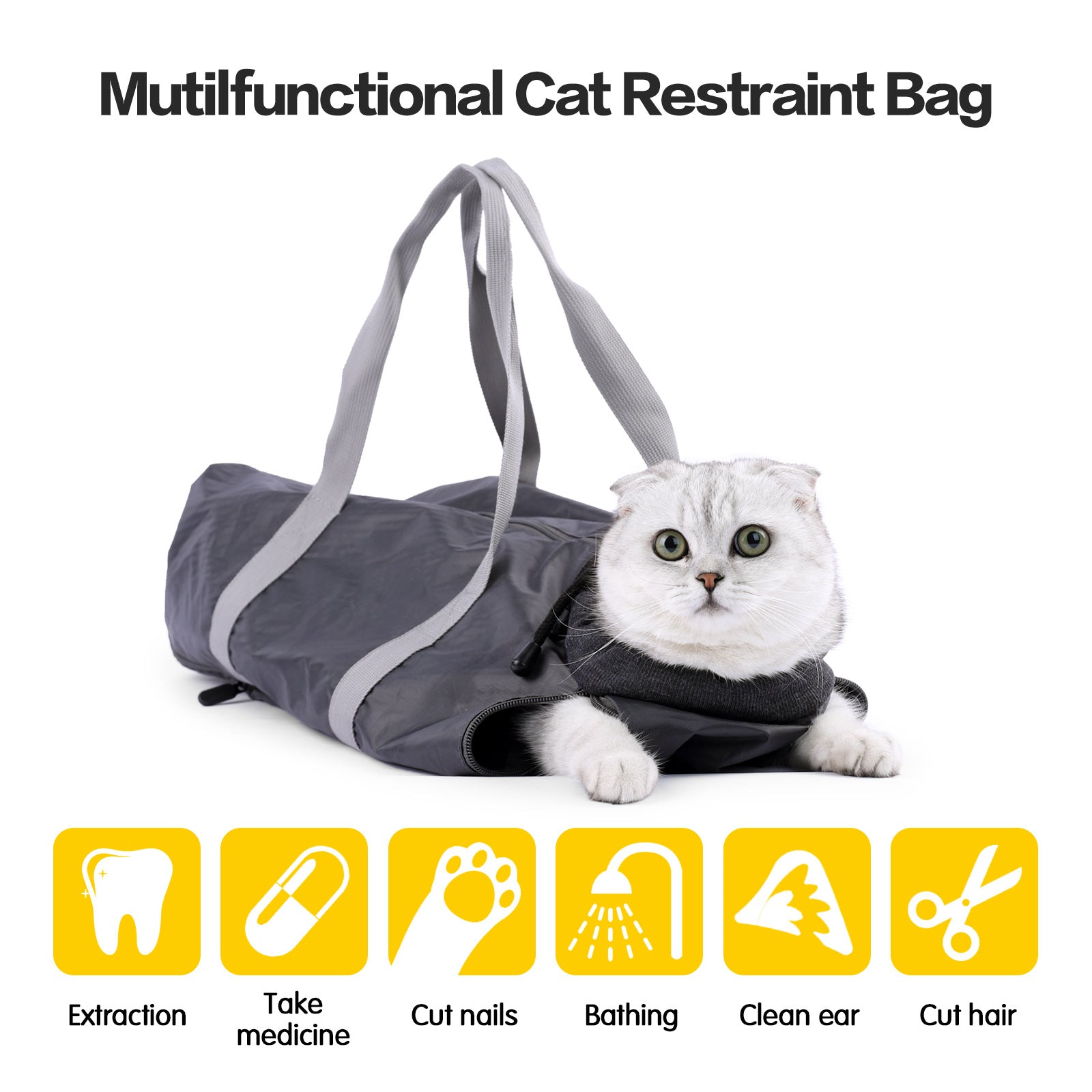 Cat Travel Bag Double Lined Anti Scratch And Bite Pet Bags - myETYN