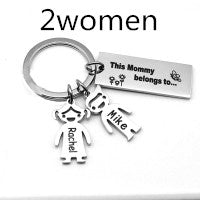 Stainless Steel Boy And Girl Keychain - myETYN