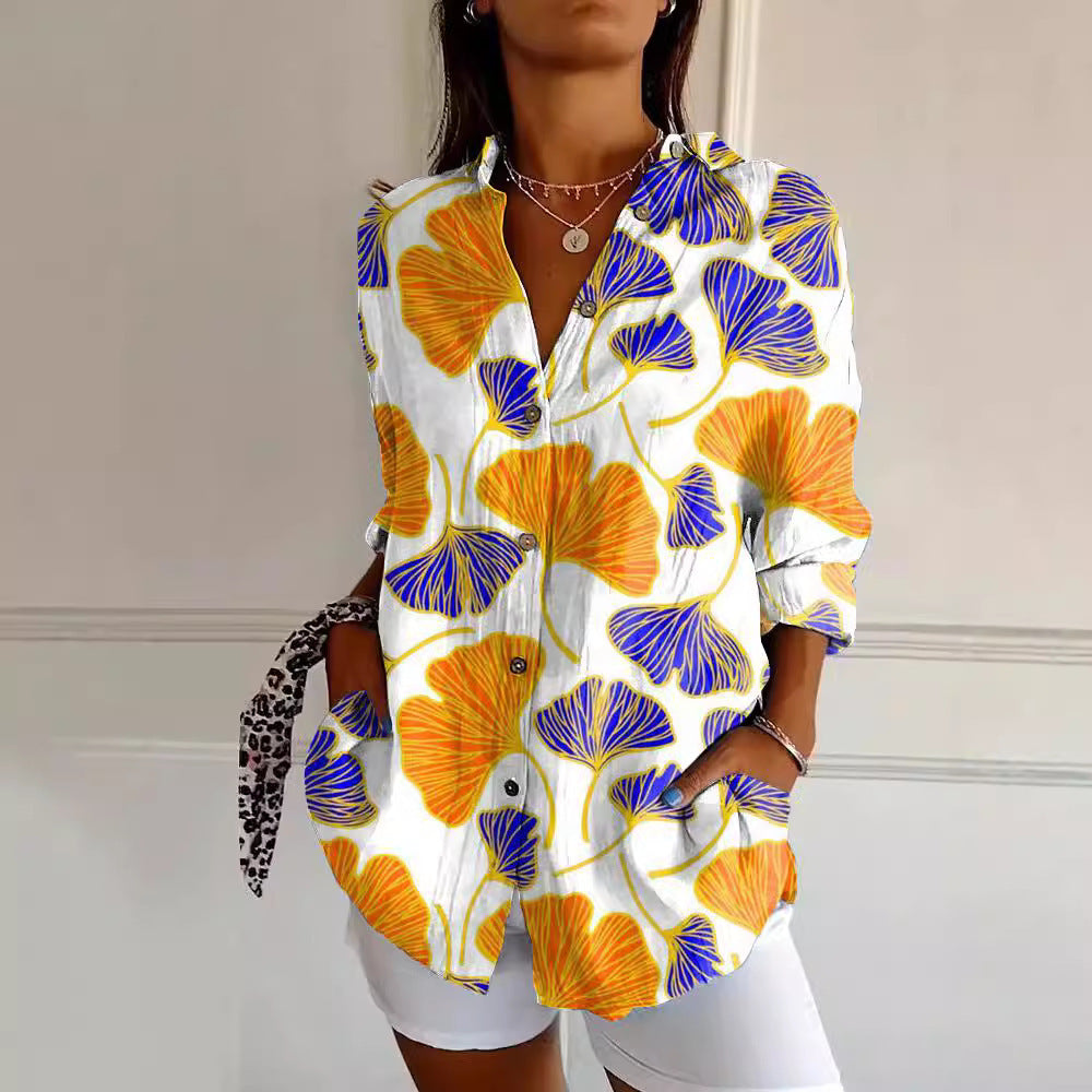 New Women's Summer Animal Pattern 3D Printed Shirt