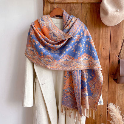 Ethnic Style Travel Wear Shawl Lijiang Yunnan Scarf