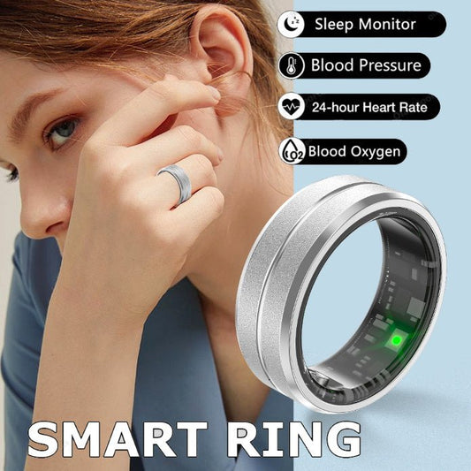 2024 Smart Ring For Men Women Heart Rate Blood Oxygen Monitoring Multi Sports Modes IP68 Waterproof Smart Rings For Android IOS - myetyn