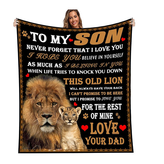 Digital Printing Lion Flannel Blanket: A Perfect Gift for Any Occasion