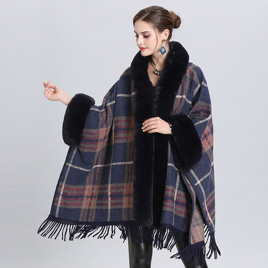 Knitted Cardigan Coat Cloak Shawl - myETYN