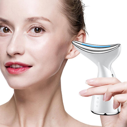 Face & Neck Tightening Device – Firming Facial Massager (White)
