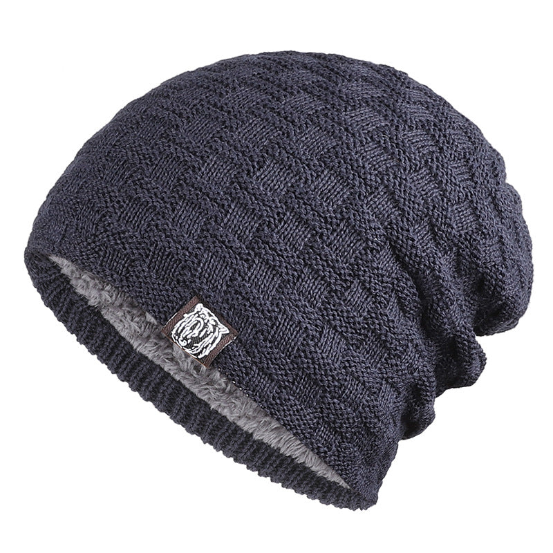 Tiger Label Fleece Warm Men's Hat - myETYN