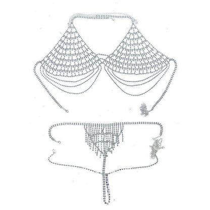 Rhinestone Sexy Lingerie Suit Body Chain