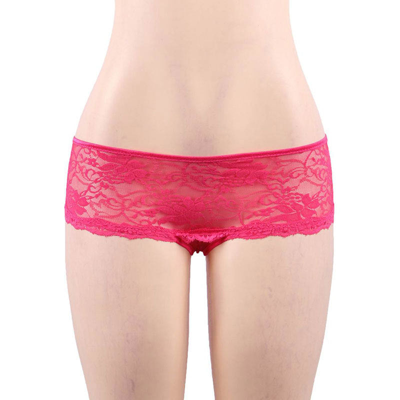 Sexy Underwear Sexy Open Lace Hollow Out Cutout out Tied Briefs - myETYN