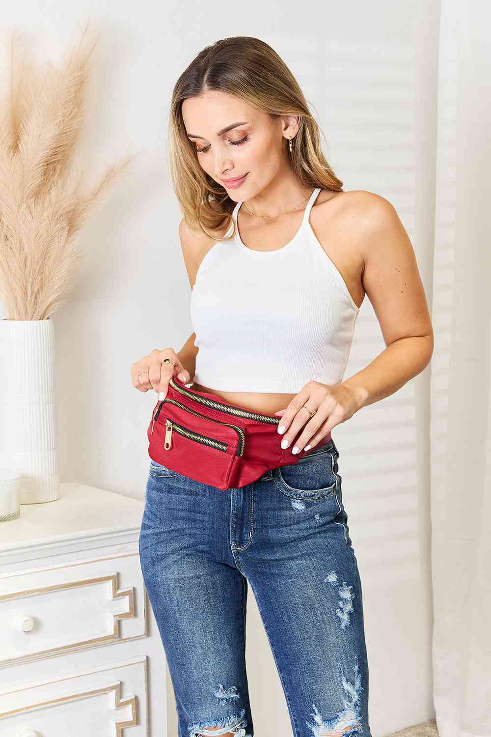 Fame Triple Pocket Nylon Fanny Pack - myETYN