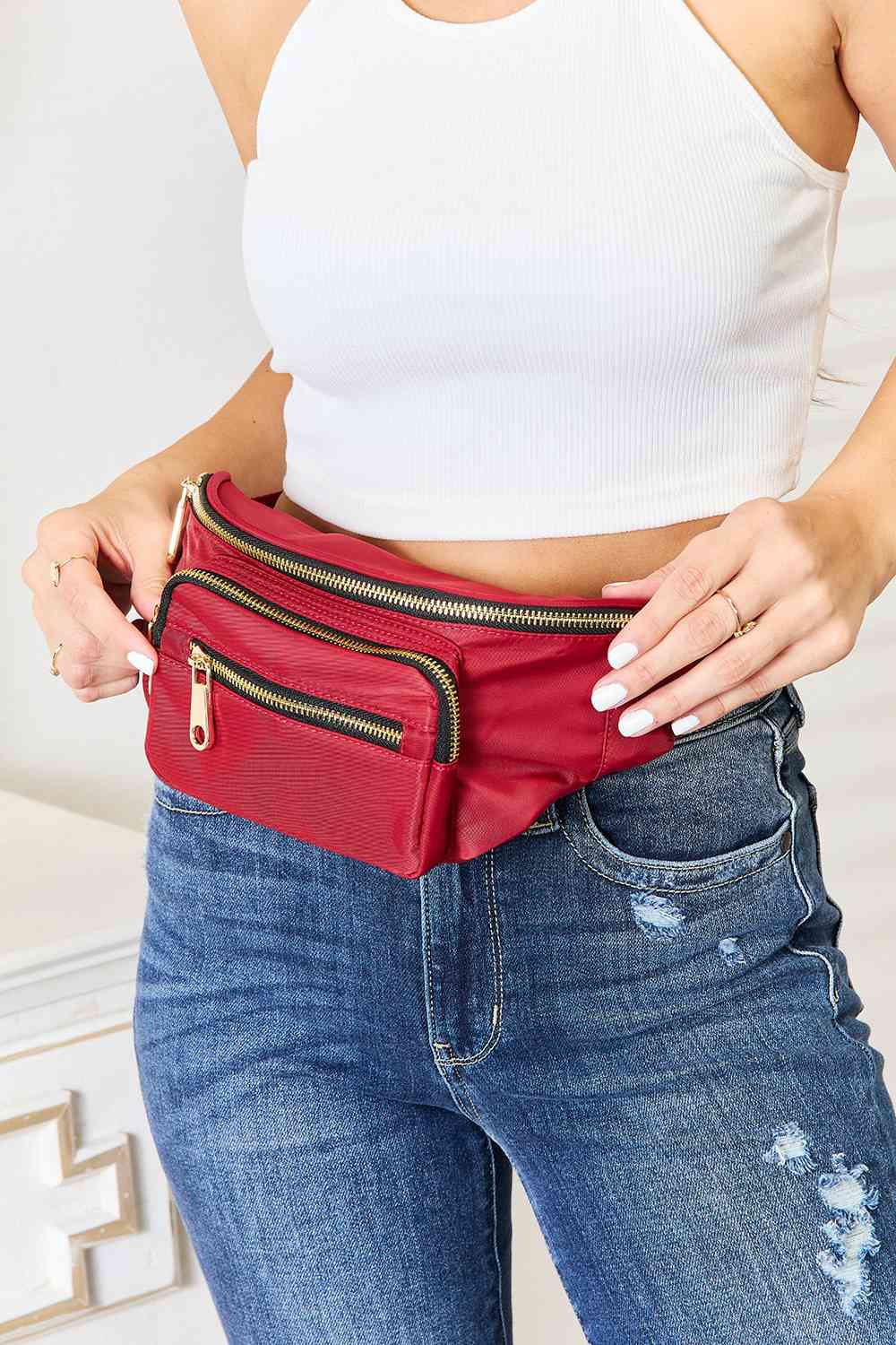 Fame Triple Pocket Nylon Fanny Pack - myETYN