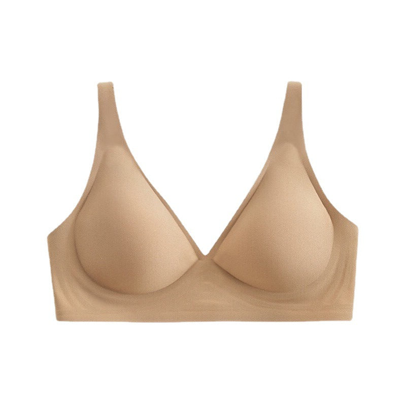 bralette Seamless Nude Feel Underwear 3D Wireless Soft Support Thin Small Breast Push up Comfort Jelly Bra Bra - myETYN